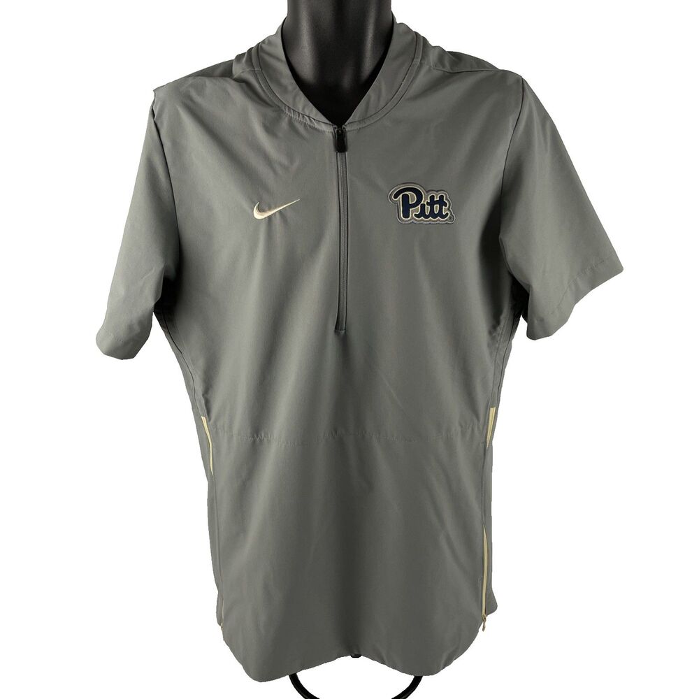 Nike Pittsburgh Panthers Team Issue Lightweight‎ 1/4 Zip Jacket Shirt Mens Sz S